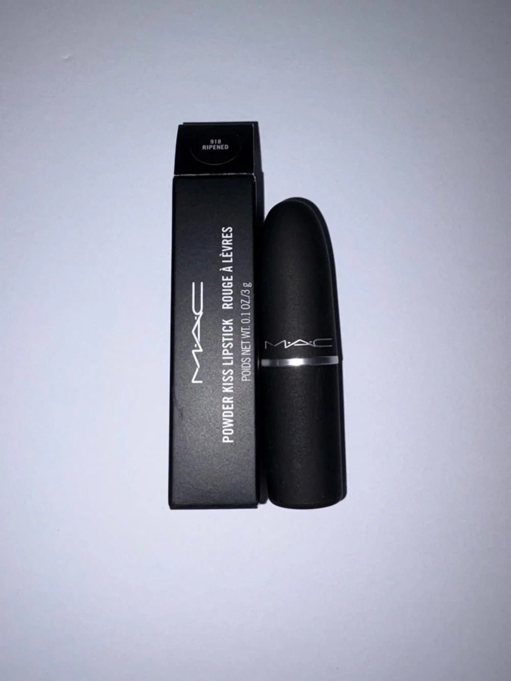 NEW MAC Cosmetics Powder Kiss Lipstick • Ripened Muted Mauve Pink *Discontinued*